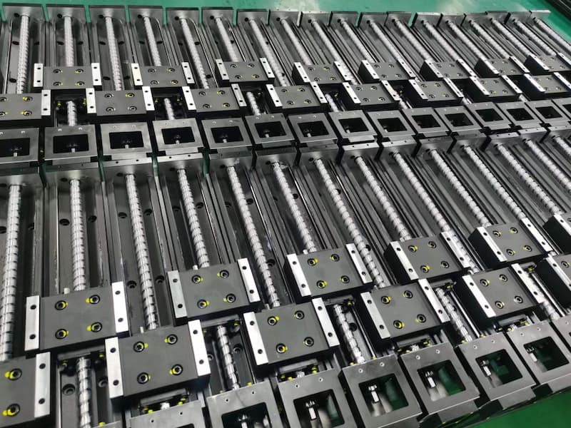 GAOGONG Industrial workshop view of GGK series single-axis robots and linear modules after mass production and quality inspection