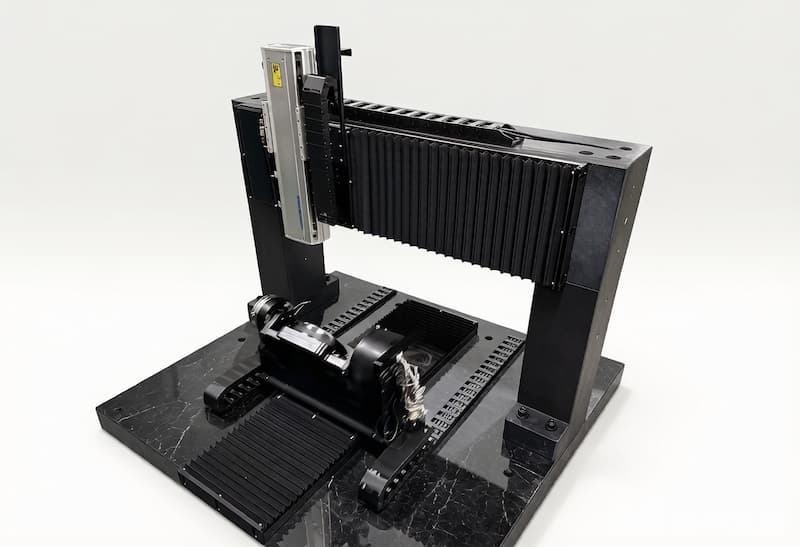 5-axis precision motion platform with granite base for semiconductor and laser processing